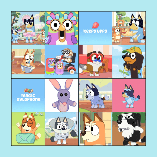 Bluey Bingo! Bingo Card