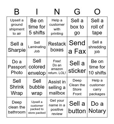 September 2024 Bingo Card