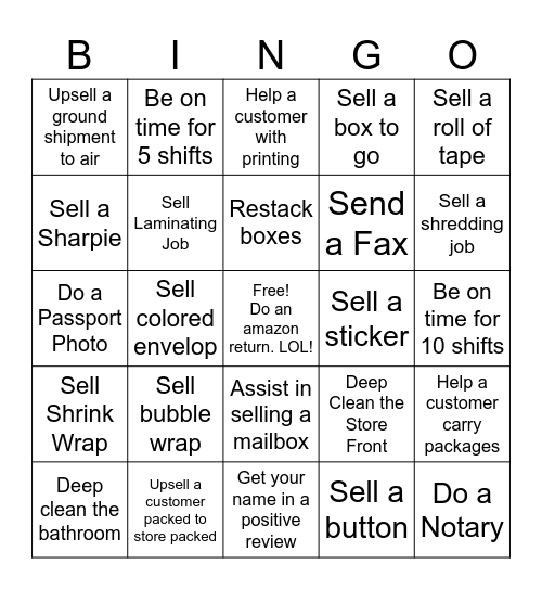 September 2024 Bingo Card