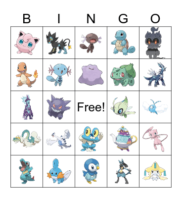 nku pokemon club bingo Card