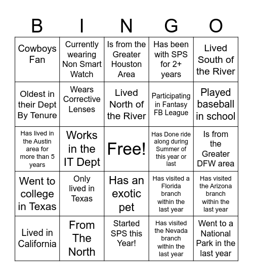 In It To Win It Bingo Card