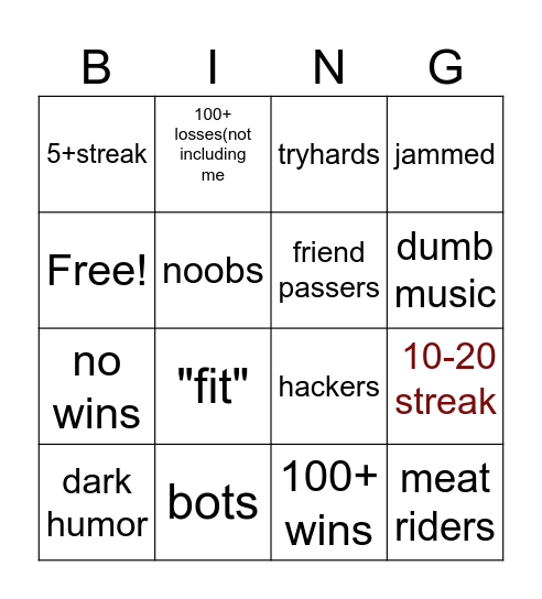 ultimate football park and gameplay bingo Card