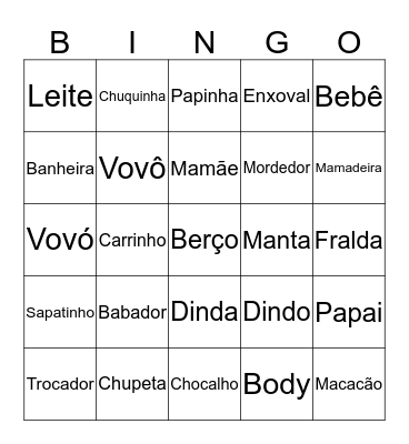 Bingo Da Melissa Bingo Card