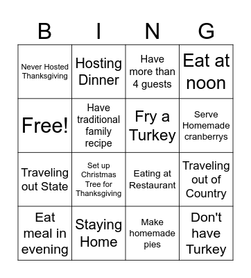 Thankful for NTS Bingo Card