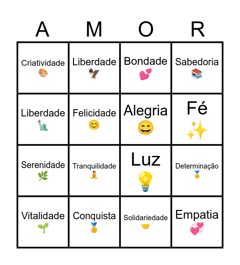 BINGO SEGALI Bingo Card