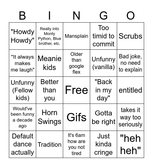 Soy Triste Bingo Card