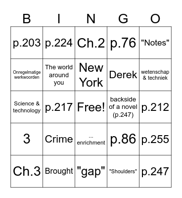 answers Stepping Stones H3 book A Bingo Card