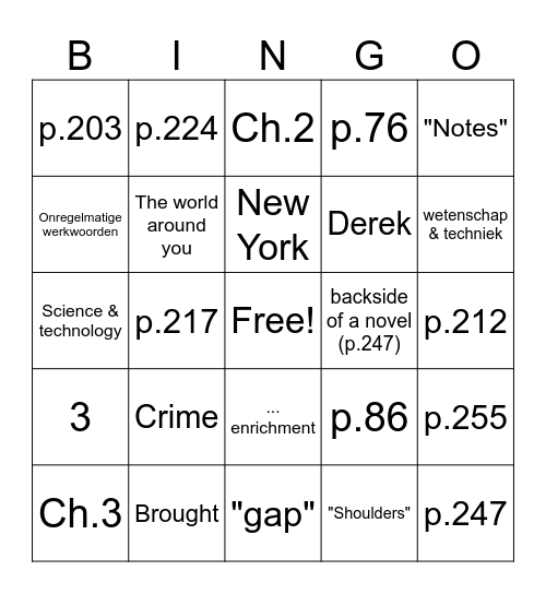 answers Stepping Stones H3 book A Bingo Card