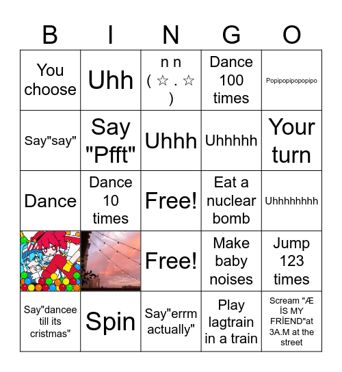 Exer Bingo Card