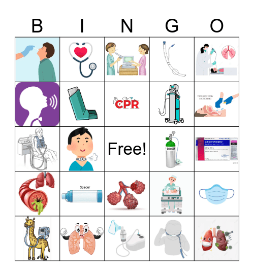 Respiratory Care Week 4 Bingo Card