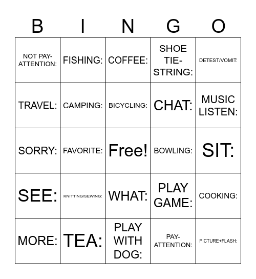 2.6-2.12 Bingo Card