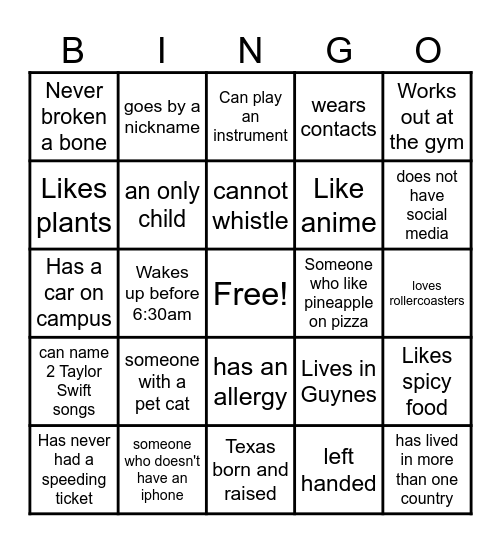 Learning Centers - Fall 2024 Bingo Card