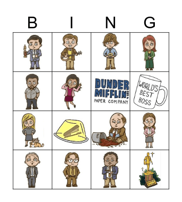 THE OFFICE Bingo Card