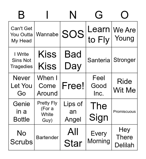 Millennial Bingo #1 Bingo Card