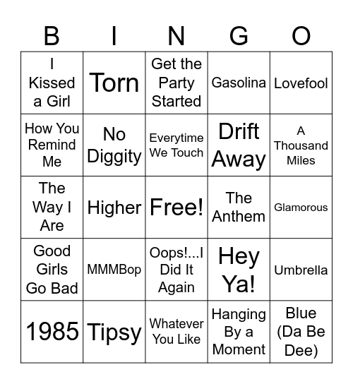 Millennial Bingo #2 Bingo Card