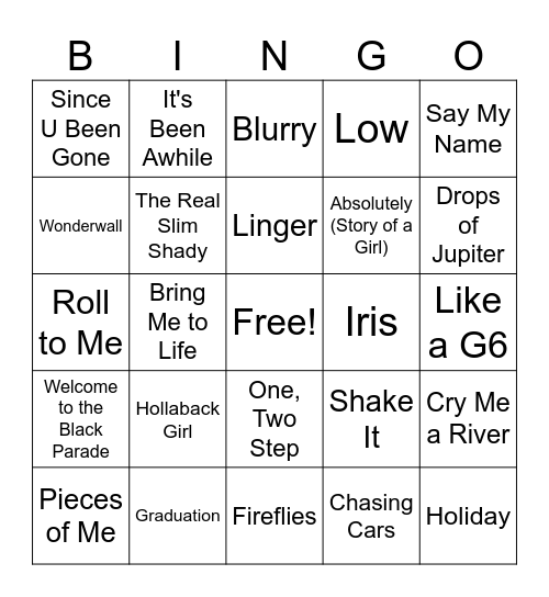 Millennial Bingo #3 Bingo Card