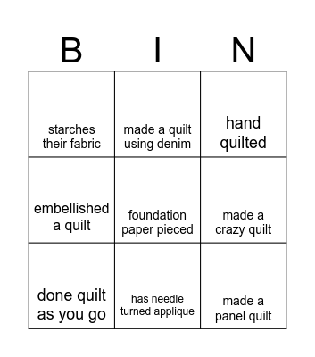 Find Someone Who Bingo Card