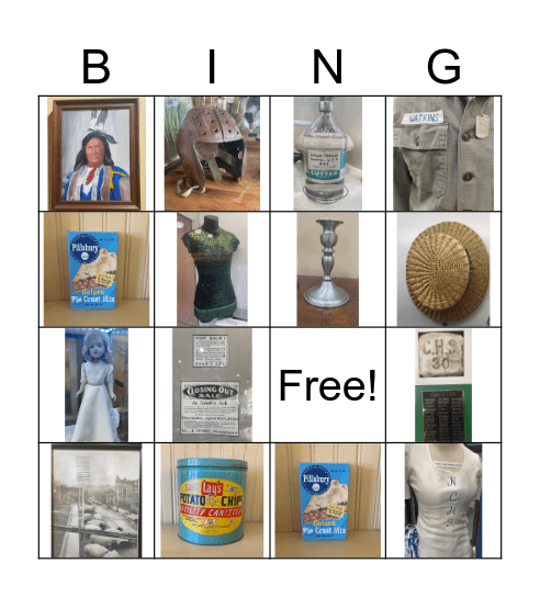Museum Bingo Card