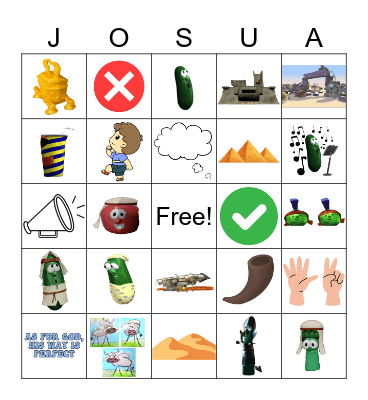 Josh and the Big Wall Bingo Card