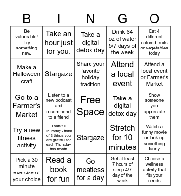 RCO Bingo 2024 Bingo Card