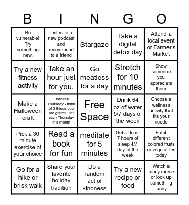 RCO Bingo 2024 Bingo Card