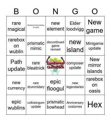 ANNIVERSARY MONTH BONGO Bingo Card