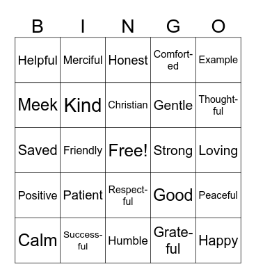 What can I bee? Bingo Card