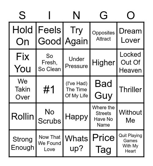 Superbowl Commercial & halftime show version Bingo Card