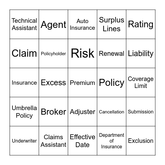 Labor Day Bingo! Bingo Card