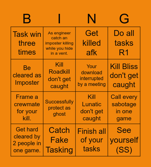 7 Bingo Card