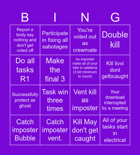 2 Bingo Card