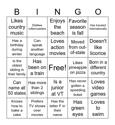 PLDT Social Bingo Card