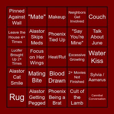 October Visit Bingo Card