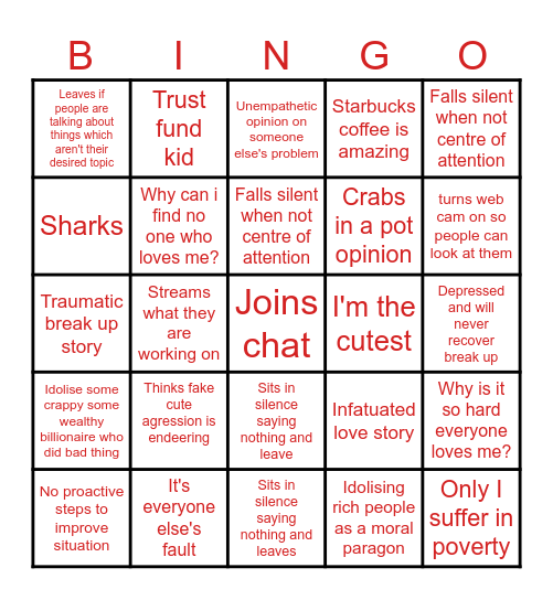 That's a bingo Card