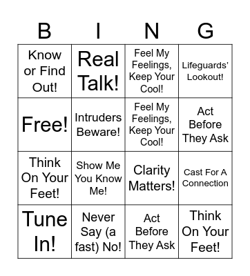 People Before Product Bingo Card