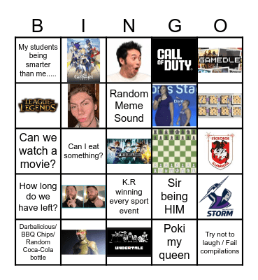 CLASS BINGO Card