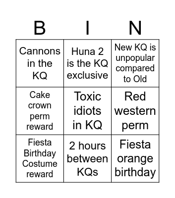 Fiesta Birthday Bingo Card