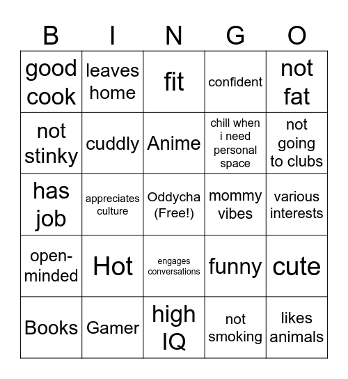 Baba bingo Card