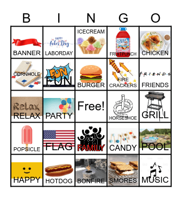 LABOR DAY Bingo Card