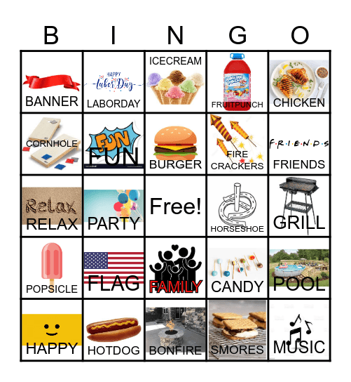 LABOR DAY Bingo Card