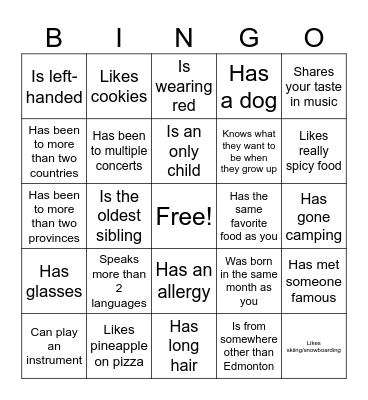 Icebreaker Bingo: Find Someone Who Bingo Card