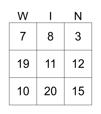 Safety Bingo Challenge Bingo Card