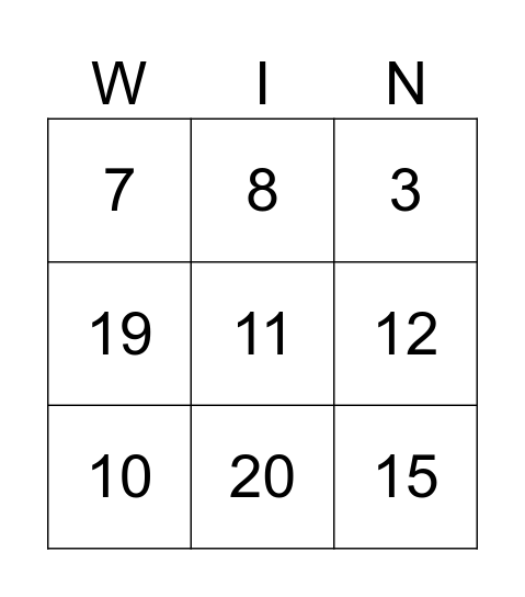 Safety Bingo Challenge Bingo Card