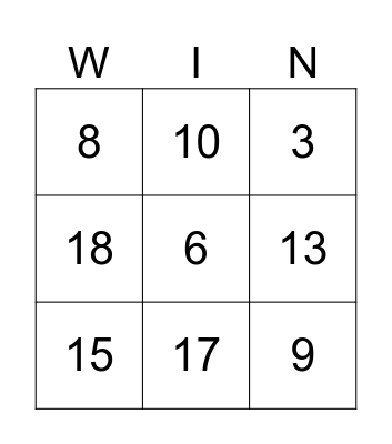 Safety Bingo Challenge Bingo Card