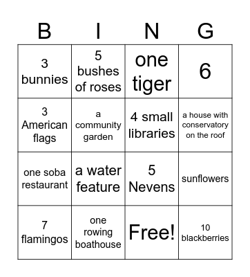 Find in Wallingord/Fremont Bingo Card
