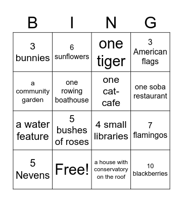 Find in Wallingord/Fremont Bingo Card