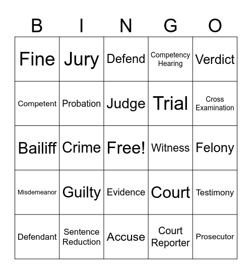 CRU BINGO Card