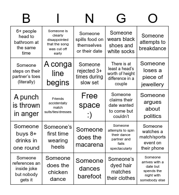 test Bingo Card