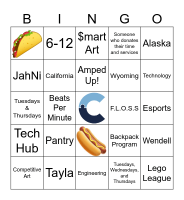 Connect Bingo Card