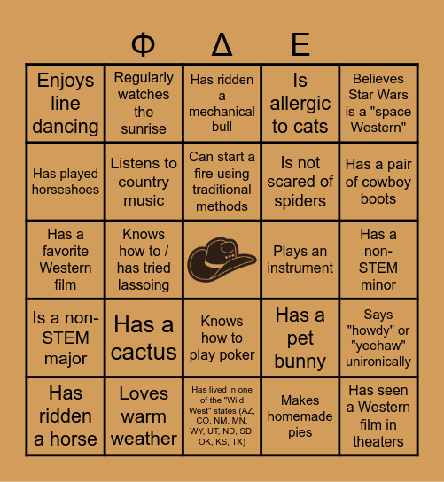 Icebreaker Bingo Card